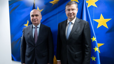 ilie bolojan si comisarul european Valdis Dombrovskis