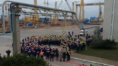 protest santier naval constanta damen