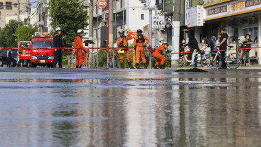 Inundație provocată de o țeavă de apă spartă în Osaka