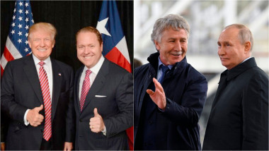 Donald Trump și Gentry Beach / Leonid Mihelson și Vladimir Putin