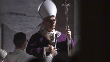 Italy, Rome: Pope Leo XIV Celebrates The Holy Mass On Ash Wednesday At The Basilica Of Santa Sabina In Rome