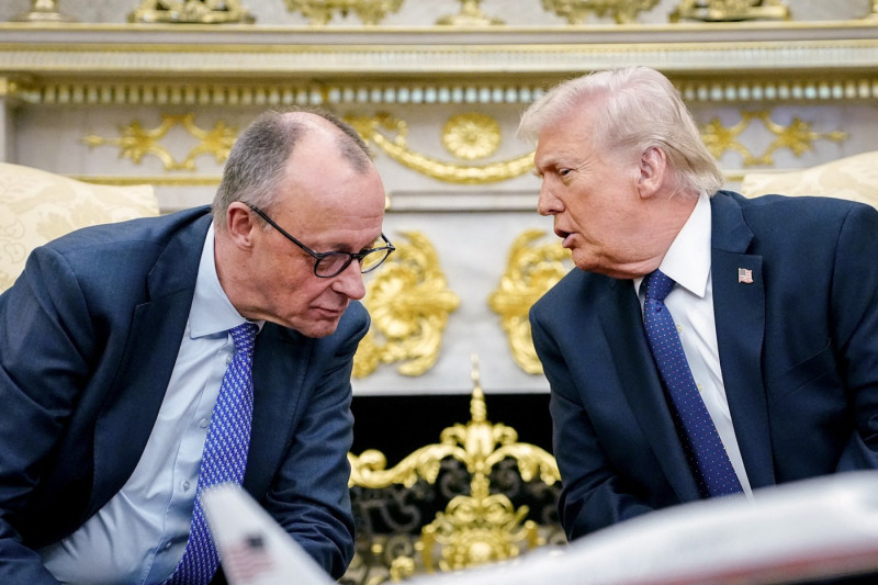 Friedrich Merz și Donald Trump, la Casa Albă. Foto Profimedia