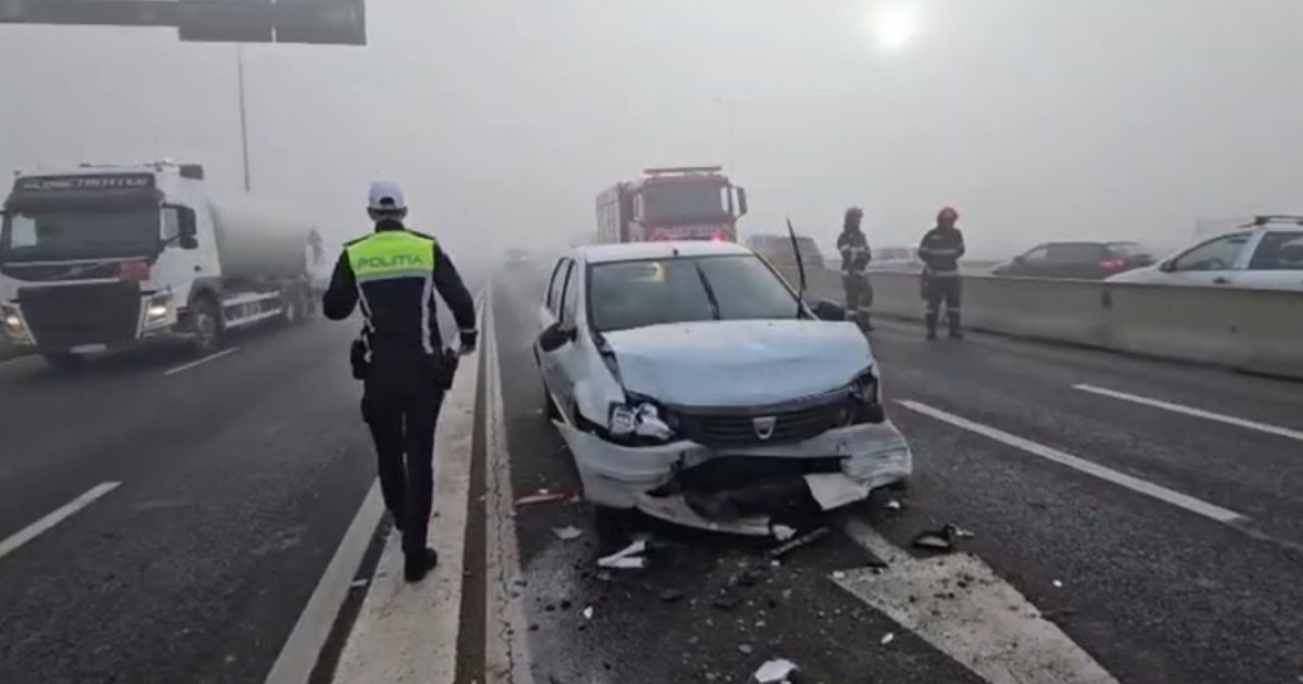 Accident în lanț pe DN 3, ieșire din Constanța. Ambulanțe alertate de urgență! Accident în lanț pe DN 3, ieșire din Constanța. Ambulanțe alertate de urgență!
