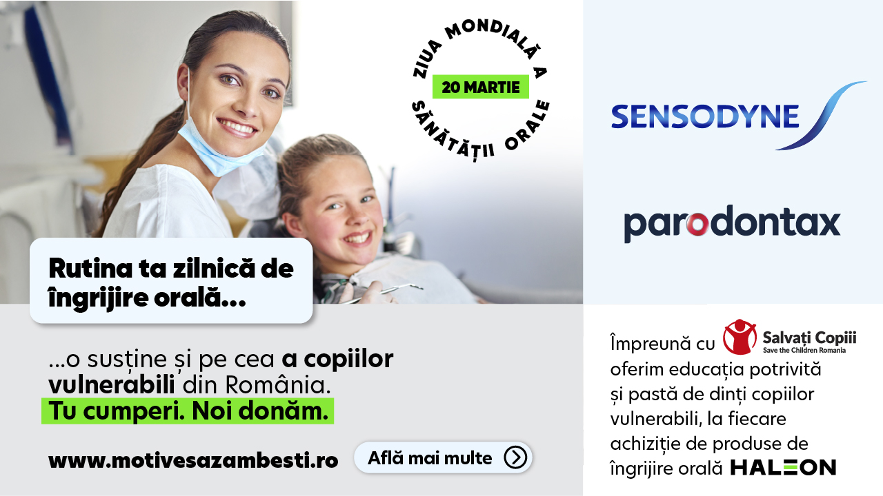 Mii de copii din comunități vulnerabile vor primi produse de igienă orală, prin parteneriatul între Haleon România & Salvați Copiii