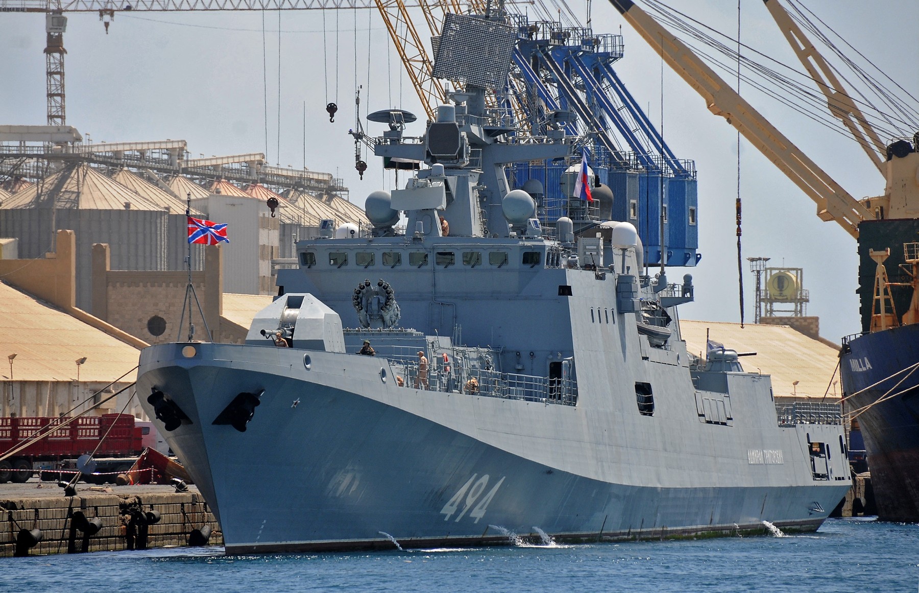 Până la cinci nave rusești din Flota Mării Negre au fost avariate în Novorossiisk. Fregata Amiral Grigorovici, posibil distrusă