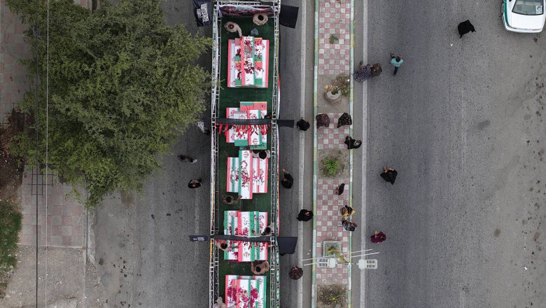 Funeral For Children Killed by US-Israel Attack - Iran