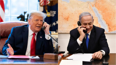 Donald Trump și Benjamin Netanyahu la telefon