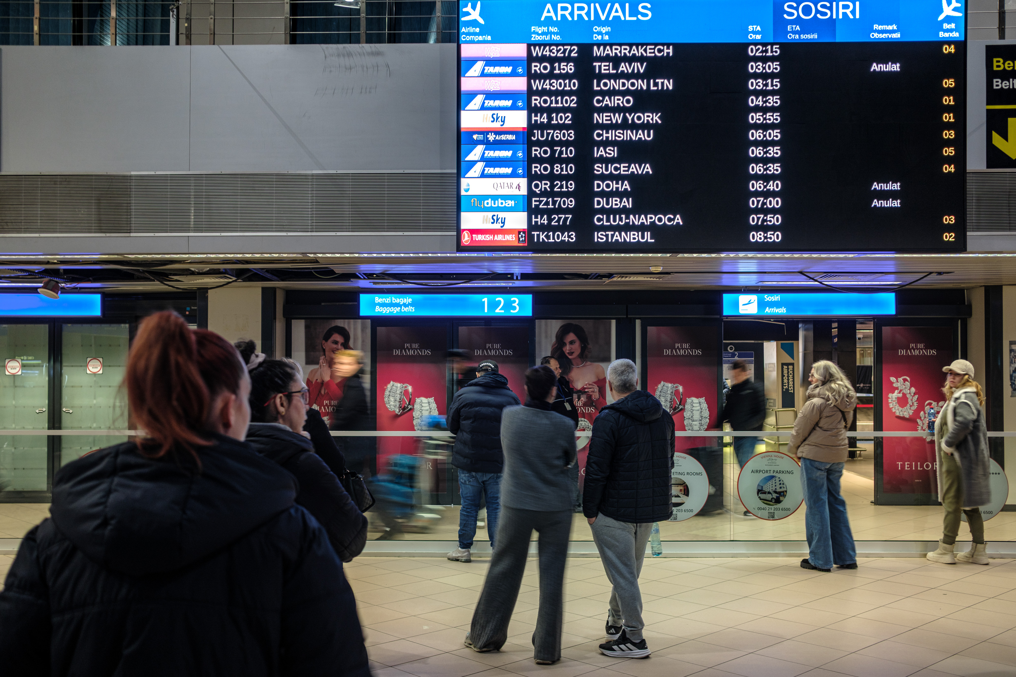 26 de zboruri anulate la Aeroportul Otopeni din cauza evenimentelor din Orientul Mijlociu