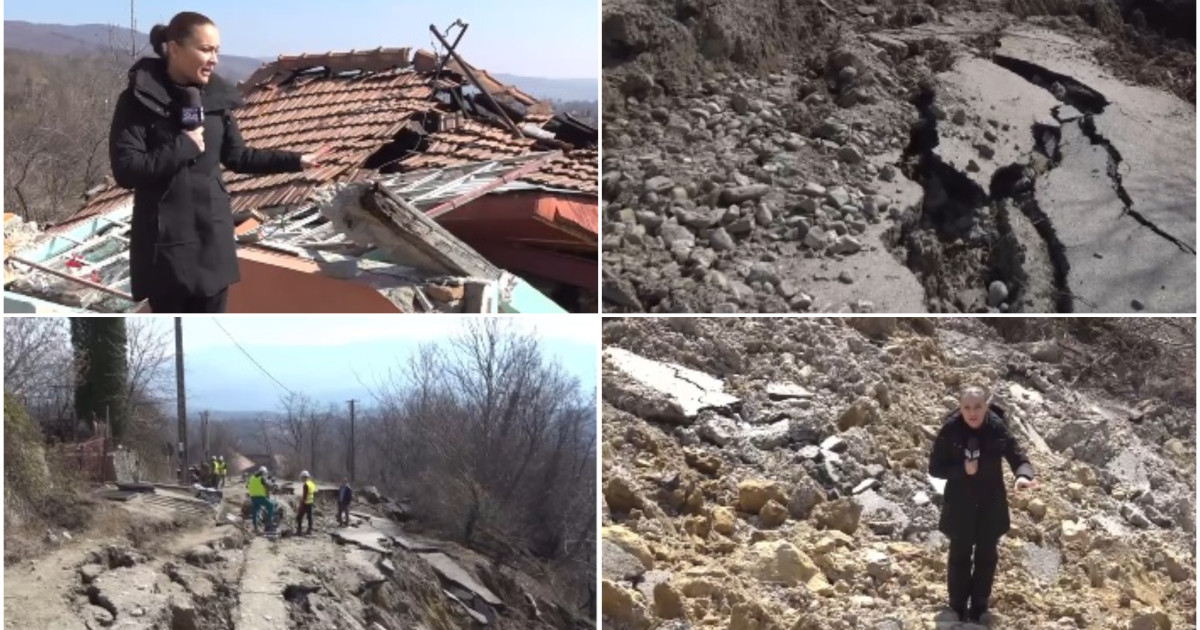 Comunitate blocată în Vâlcea după prăbușirea drumului, așteaptă ajutor pentru reparații