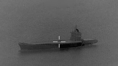 nava iraniana vazuta din aer