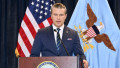 U.S Defense Secretary Hegseth meets press