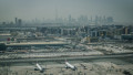 United Arab Emirates, Dubai, Aerial view of airport