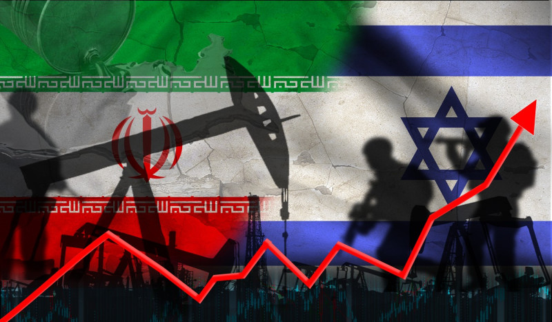 Increase in gasoline prices due to the Israel vs Iran war. Increase in the price of oil due to the war between Iran and Israel