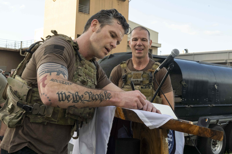 U.S. Secretary Of Defense Pete Hegseth Visits Marine Corps Base Hawaii