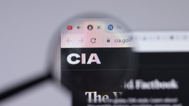 New York, USA - 26 April 2021: CIA Central Intelligence Agency logo close-up on website page, Illustrative Editorial