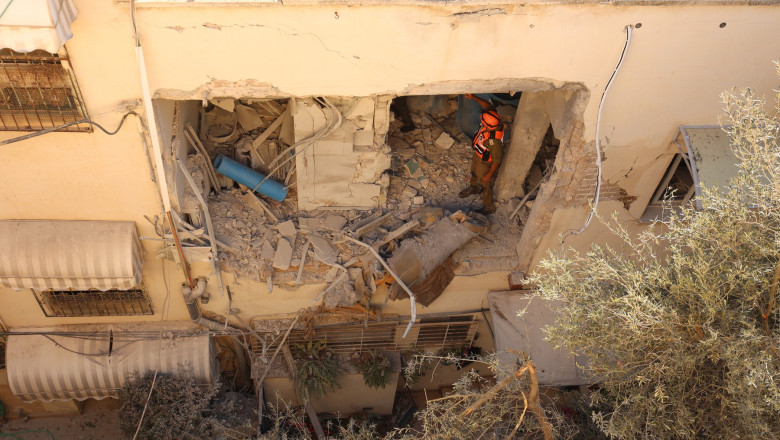 ISRAEL TEL AVIV IRANIAN MISSILE ATTACK