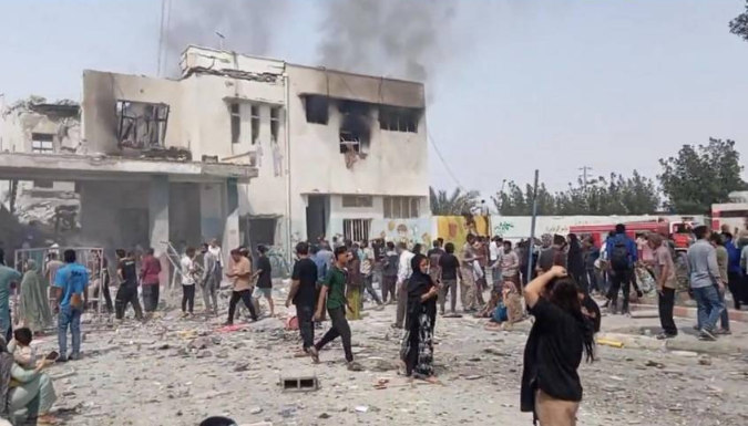 Momentul în care o rachetă Tomahawk lovește o bază iraniană de lângă școala unde au murit peste 168 de persoane, majoritatea copii