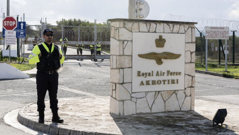 Imagine cu caracter ilustrativ. Intrare în baza militară britanică din Akrotiri, Cipru. Foto Profimedia