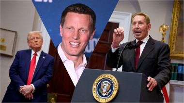 Donald Trump, David Ellison și Larry Ellison
