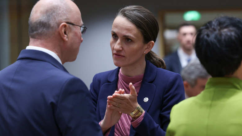 Oana Țoiu, la reuniunea Consiliului Afaceri Externe. Foto