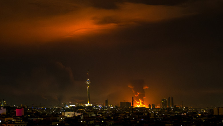 Israel-U.S. Joint Strike Hits Iranian Oil Depot Tanks