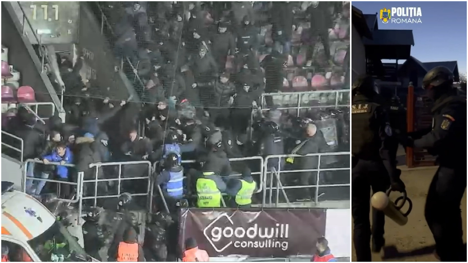 Percheziții după violențele de la meciul Rapid – Petrolul. Amenzi de peste 90.000 de lei și 9 persoane duse la audieri