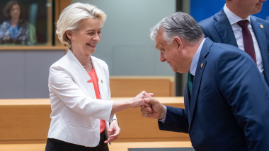 Ursula Von Der Leyen și Viktor Orban