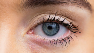 Focus on womans eyes