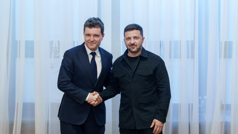 Nicușor Dan îl primește joi, la Cotroceni, pe președintele ucrainean Volodimir Zelenski