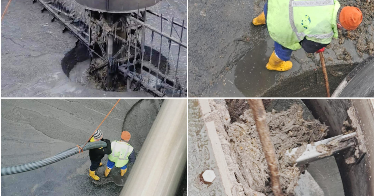 Șervețele și gunoaie din canalizare amenință apa brașovenilor