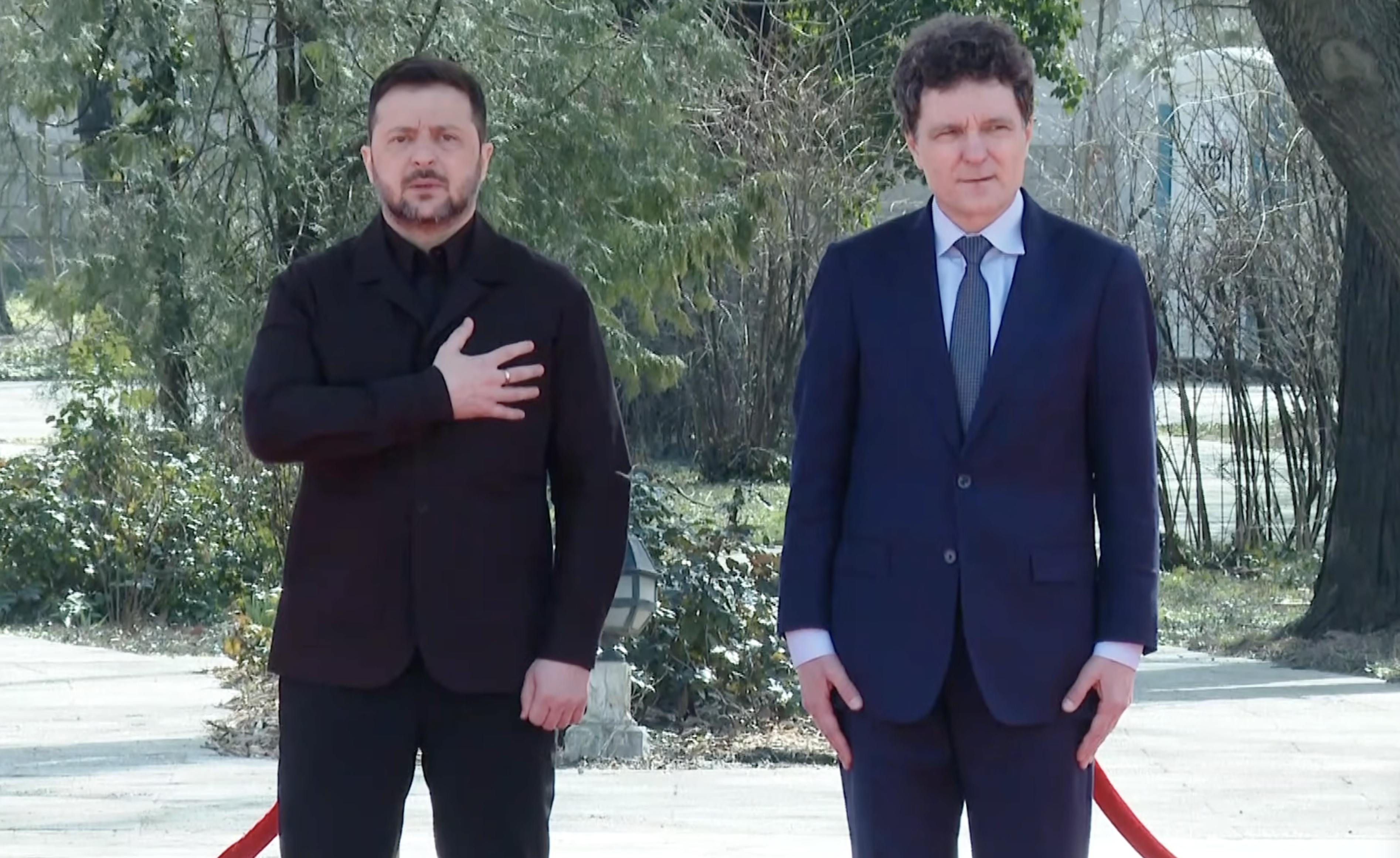 Volodimir Zelenski e primit acum, la Palatul Cotroceni, de Nicușor Dan. Parteneriat strategic România -  Ucraina, semnat azi