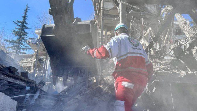 Israel-US Strike Iran: Airstrike-Damaged Building In Iran