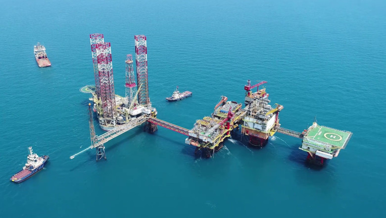 platforma gaze marea neagra foto omv petrom