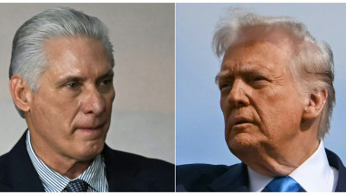 Miguel Diaz-Canel (stânga) / Donald Trump (dreapta).