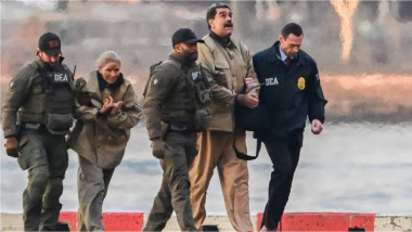 Liderul venezuelean Nicolas Maduro și soția sa, Cilia Flores, sosesc la heliportul din New York, în drum spre Curtea Federală din Manhattan, New York, pe 5 ianuarie 2026