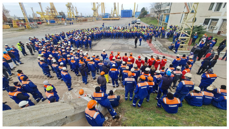 protest damen BNS santier mangalia