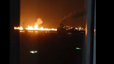 incendiu in rusia dupa un atac ucrainean