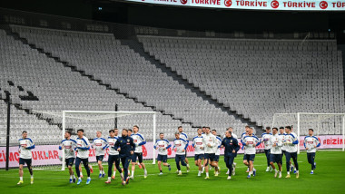 nationala romaniei la antrenament, in turcia