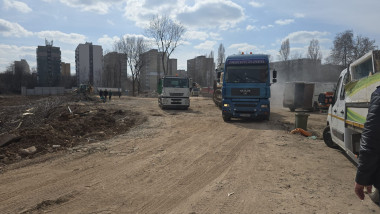 camioane praf santier bucuresti