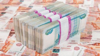 Russian rubles bills