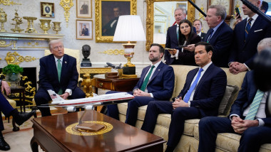 US President Trump Meets Taoiseach Of Ireland At The White House