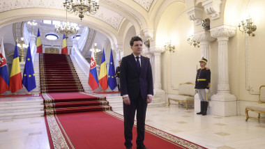 Presedintele Romaniei il primeste pe premierul slovac Robert Fico la Palatul Cotroceni, 27 martie 2026.