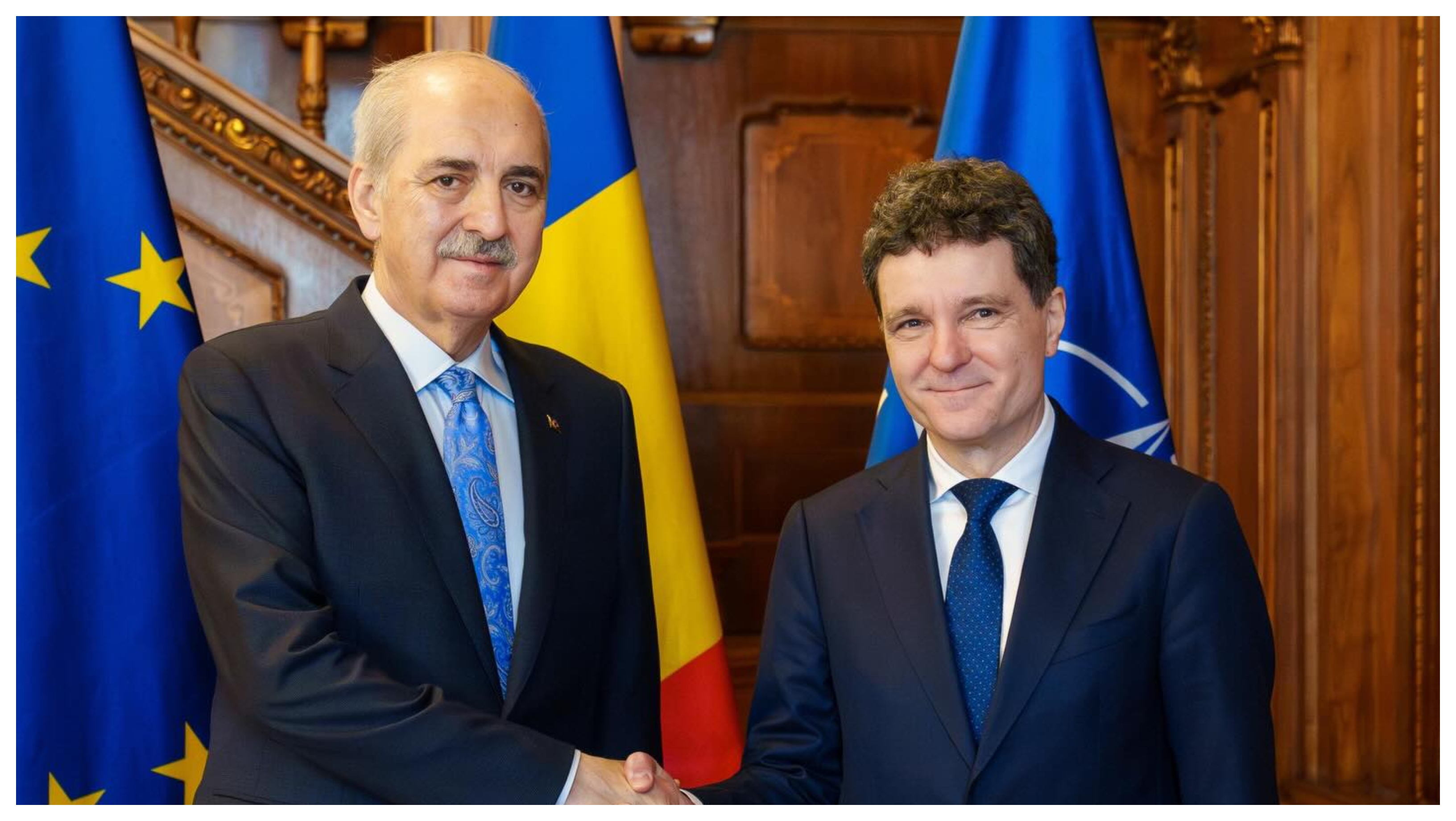 Nicușor Dan discută la Cotroceni cu șeful Parlamentului turc despre securitatea și parteneriatul la Marea Neagră