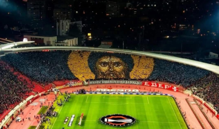 Clubul Steaua Roșie Belgrad, amendat de UEFA pentru o scenografie care prezenta o icoană a lui Iisus