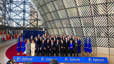 Brüssel, Belgien, 19.03.2026: Europa-Gebäude: EU-Gipfel: Die Staats- und Regierungschefs beim Familienfoto *** Brussels,