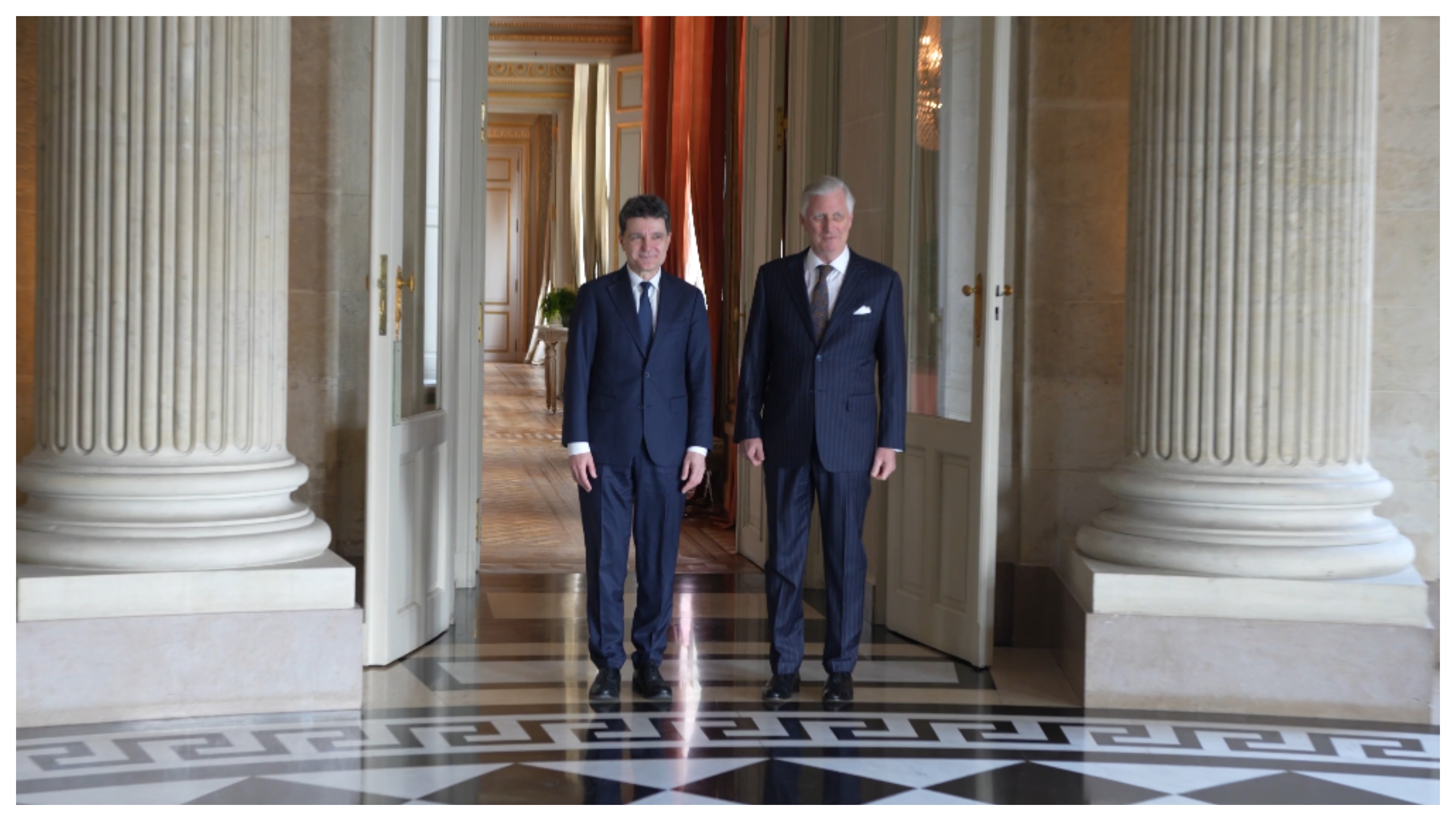 Nicușor Dan, primit de Regele Belgiei la Laeken. Discuții tete-a-tete la Castelul Regal