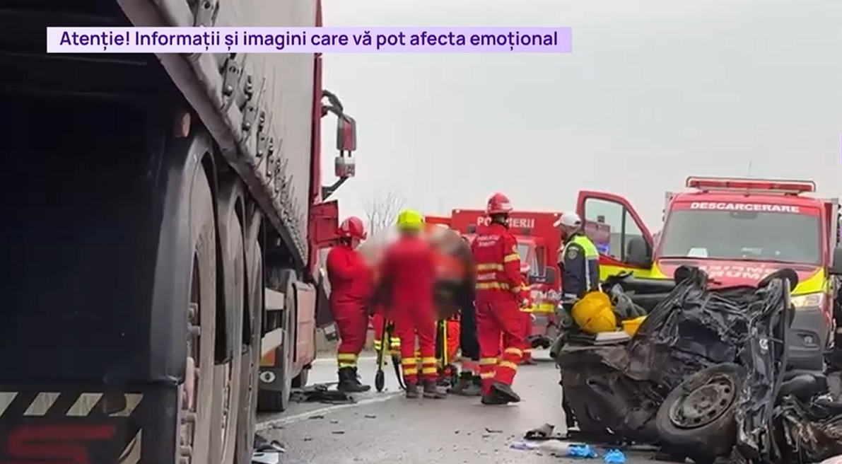 Imagini de la locul accidentului soldat cu 5 morți, între care doi minori. Cum s-a produs tragedia din Cluj