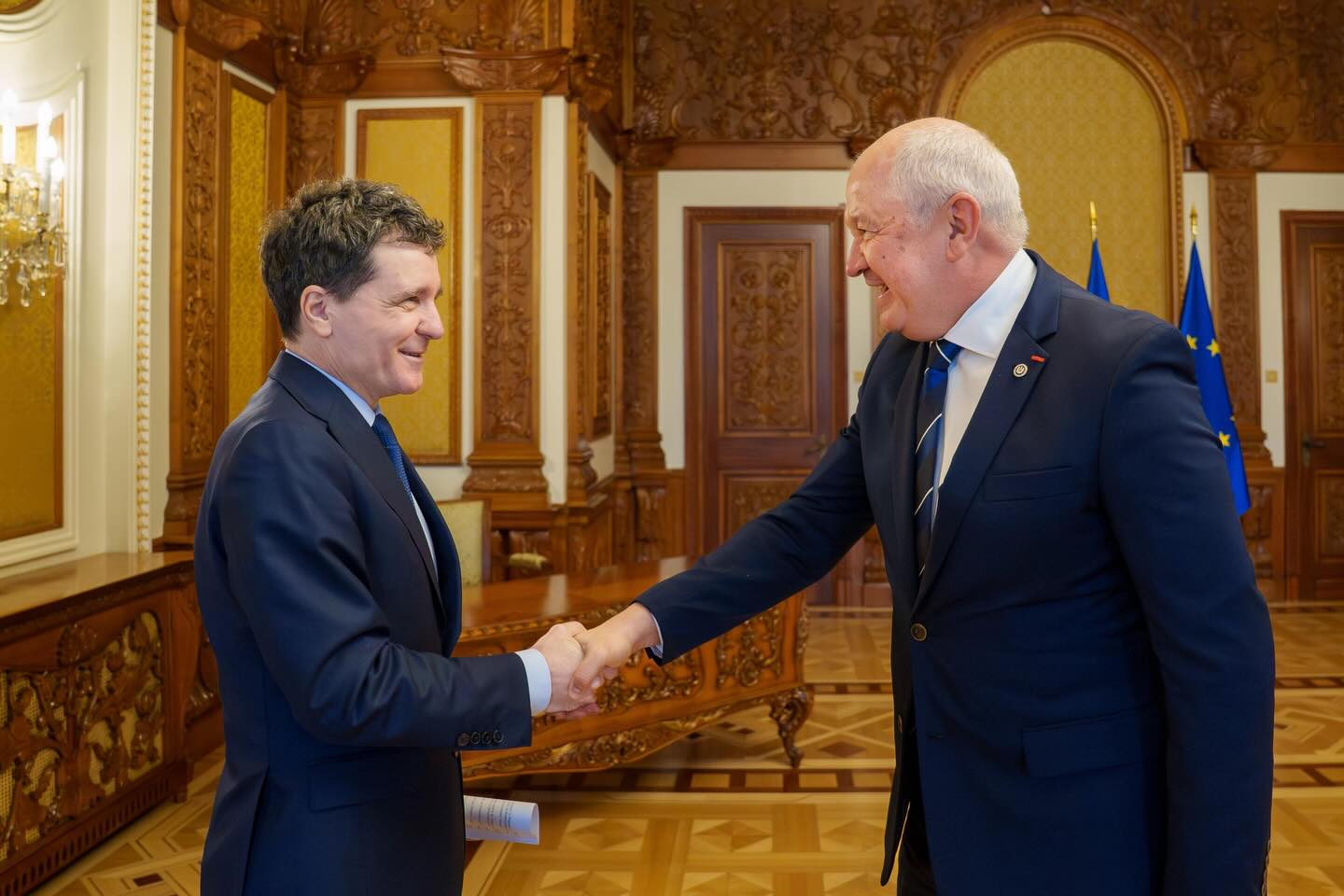 Nicușor Dan s-a întâlnit cu premierul de peste Prut, Alexandru Munteanu: „poate conta permanent pe sprijinul României”