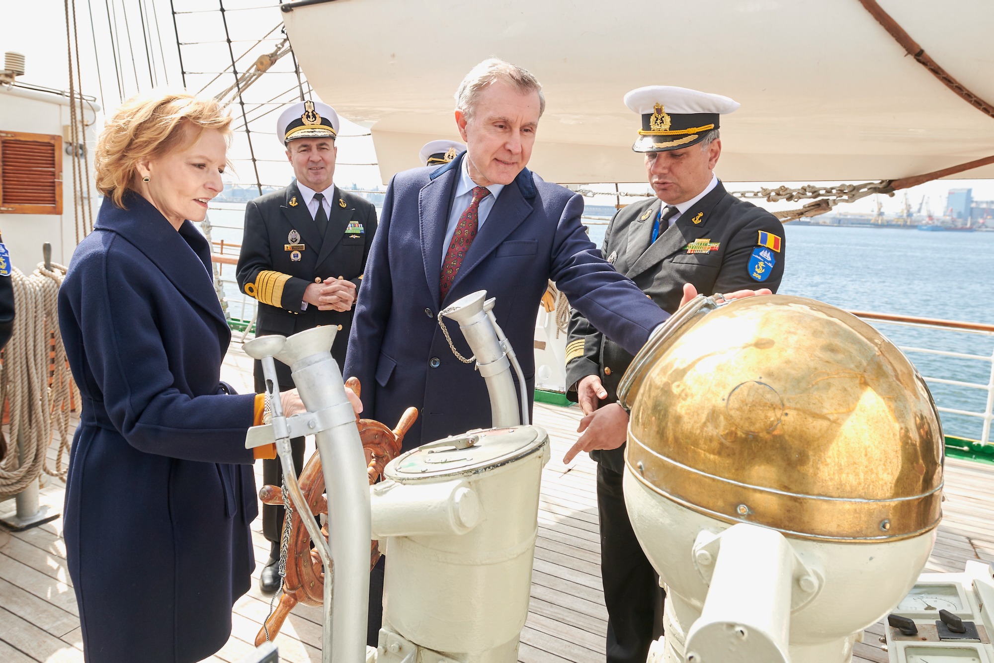 Majestatea Sa Margareta, Custodele Coroanei, la bordul Navei-Şcoală „Mircea”