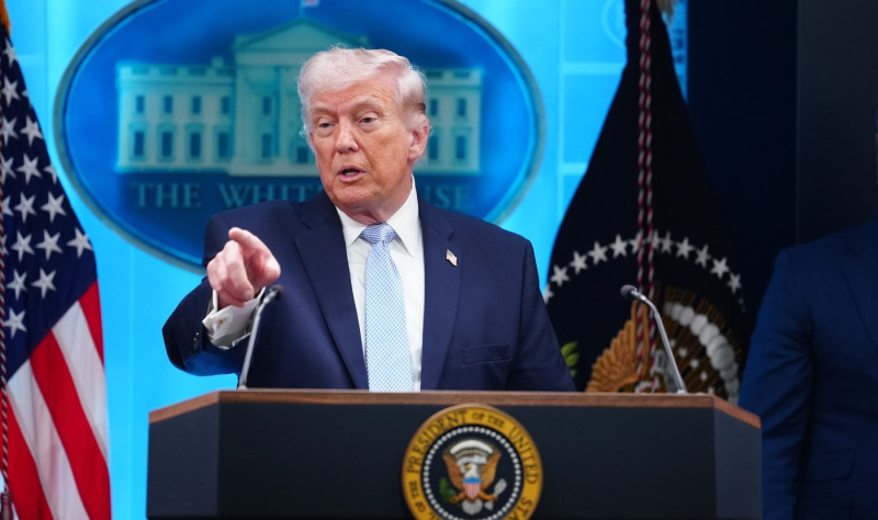 President Donald Trump Holds Press Conference on Iran